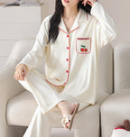 PureEase – Göğüs Pedli Pamuklu Pijama Takımı