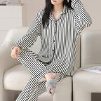 PureEase – Göğüs Pedli Pamuklu Pijama Takımı