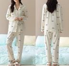 PureEase – Göğüs Pedli Pamuklu Pijama Takımı