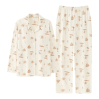 PureEase – Göğüs Pedli Pamuklu Pijama Takımı