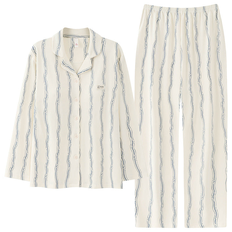 PureEase – Göğüs Pedli Pamuklu Pijama Takımı