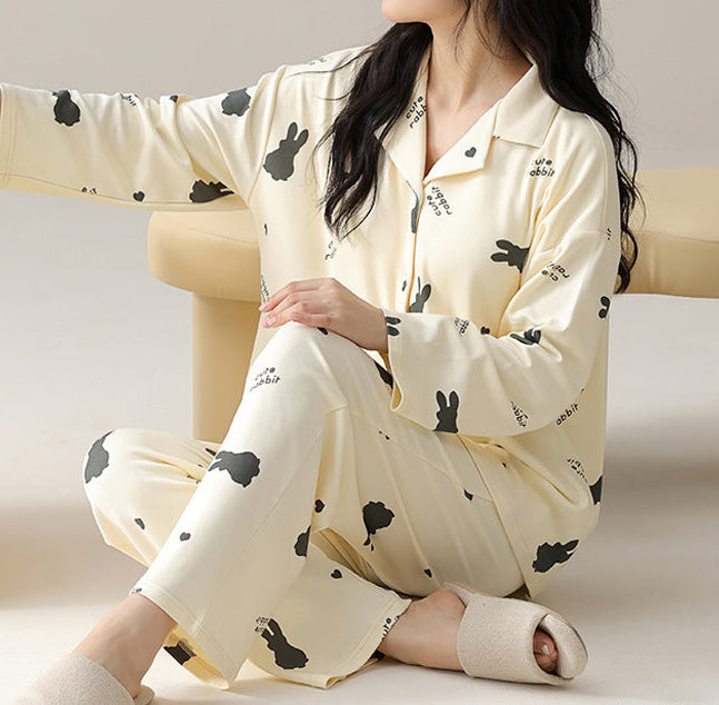 PureEase – Göğüs Pedli Pamuklu Pijama Takımı