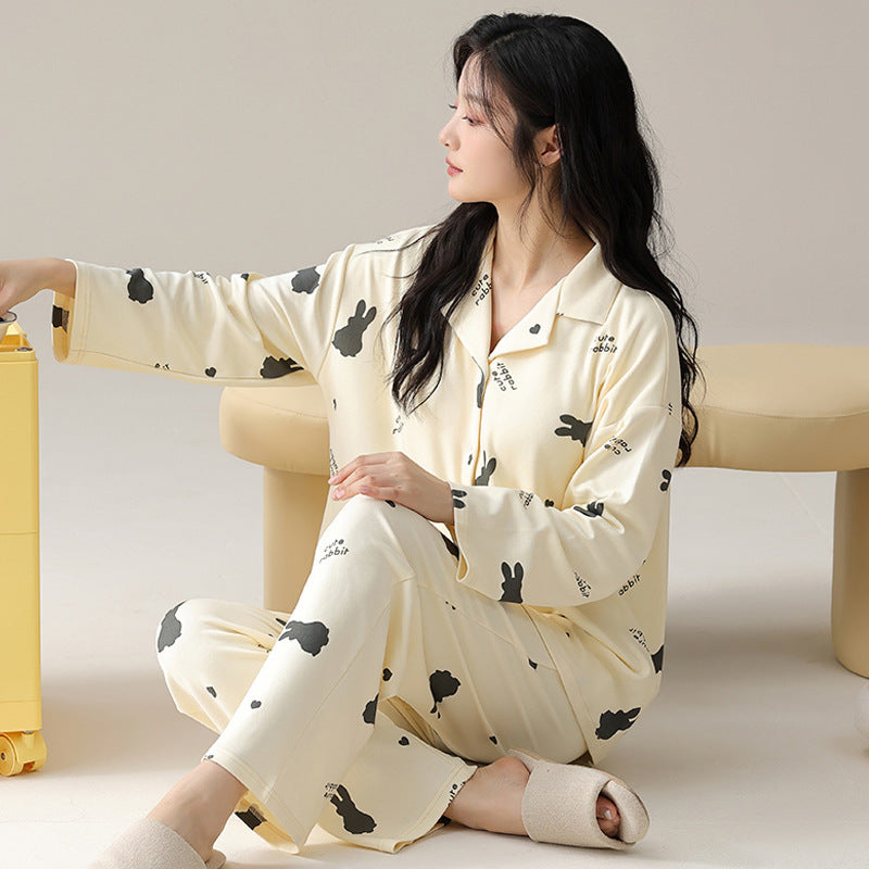 PureEase – Göğüs Pedli Pamuklu Pijama Takımı