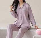 PureEase – Göğüs Pedli Pamuklu Pijama Takımı