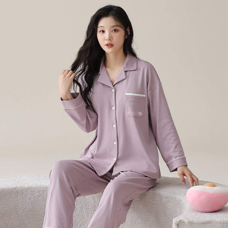 PureEase – Göğüs Pedli Pamuklu Pijama Takımı