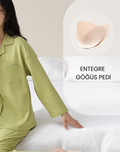 PureEase – Göğüs Pedli Pamuklu Pijama Takımı