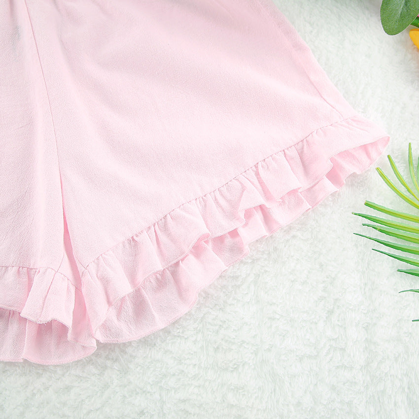 Ruffle Cotton Set – Fırfırlı Pamuklu Kadın Pijama Takımı