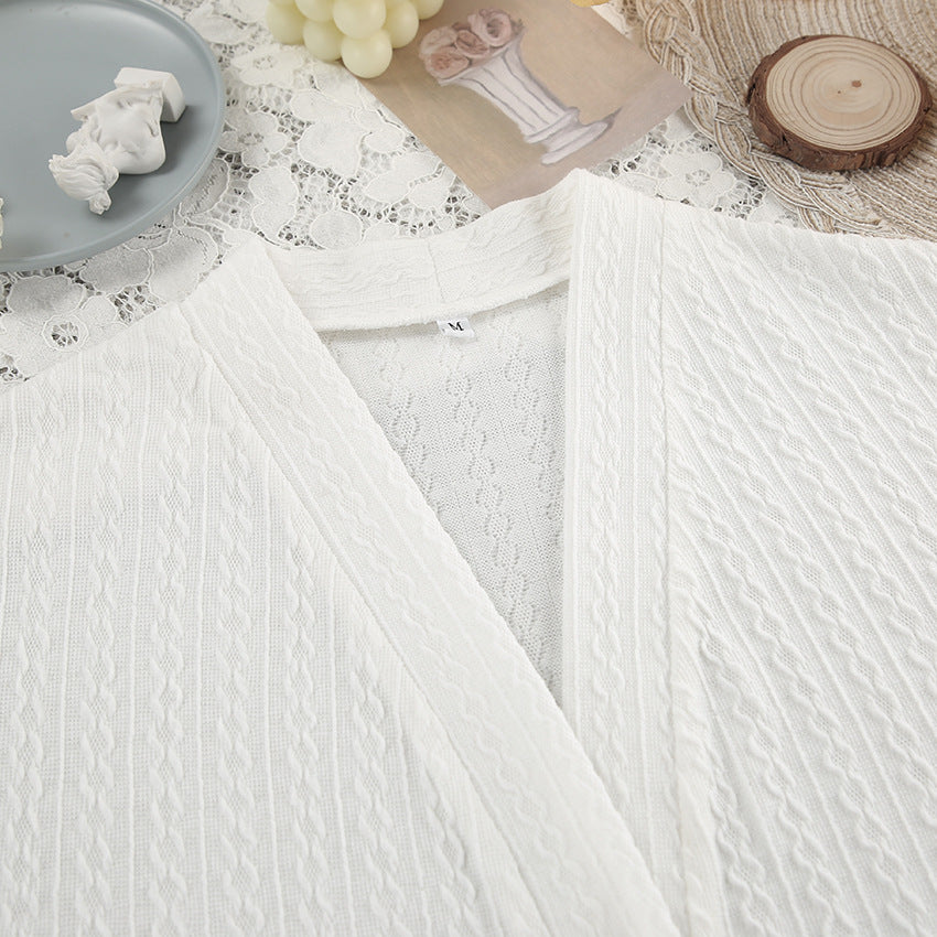 White Lace Touch – Kadın Dantel Detaylı 2’li Pijama Seti