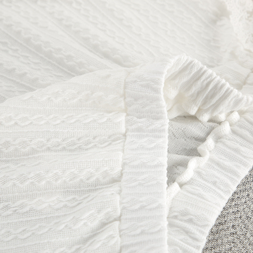 White Lace Touch – Kadın Dantel Detaylı 2’li Pijama Seti