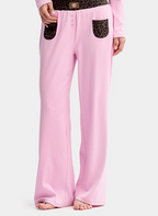 Hello Kitty Leopar Desenli Pamuklu Pantolon