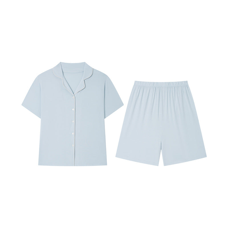 Every Day Comfort – Açık Mavi Şortlu Kadın Pijama Takımı