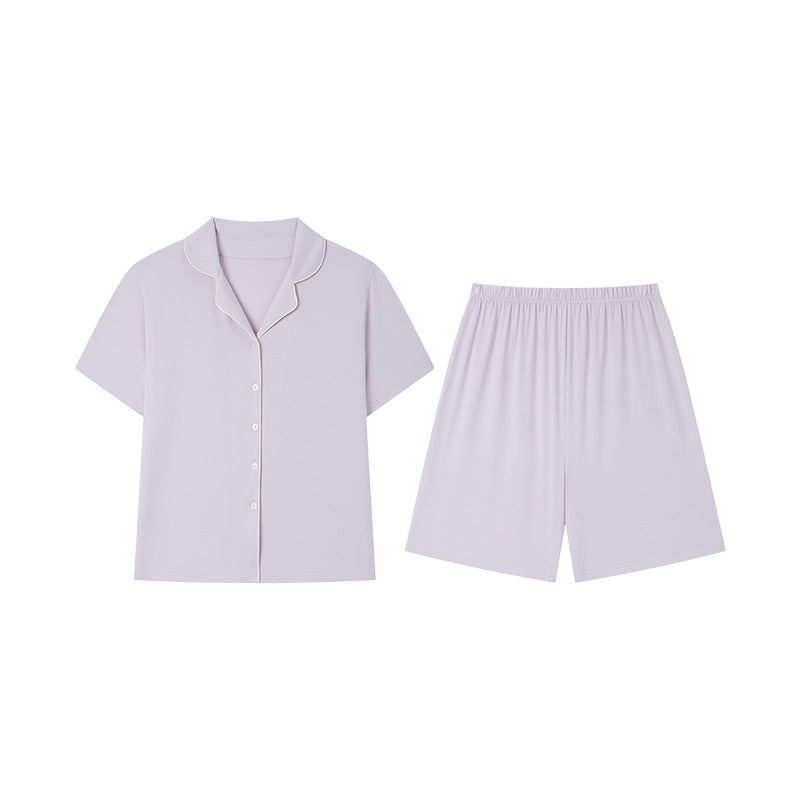 Every Day Comfort – Lila Şortlu Kadın Pijama Takımı