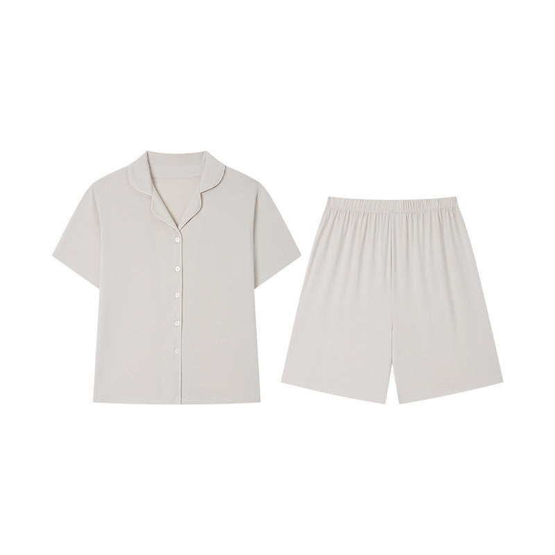 Every Day Comfort – Taş Gri Şortlu Kadın Pijama Takımı