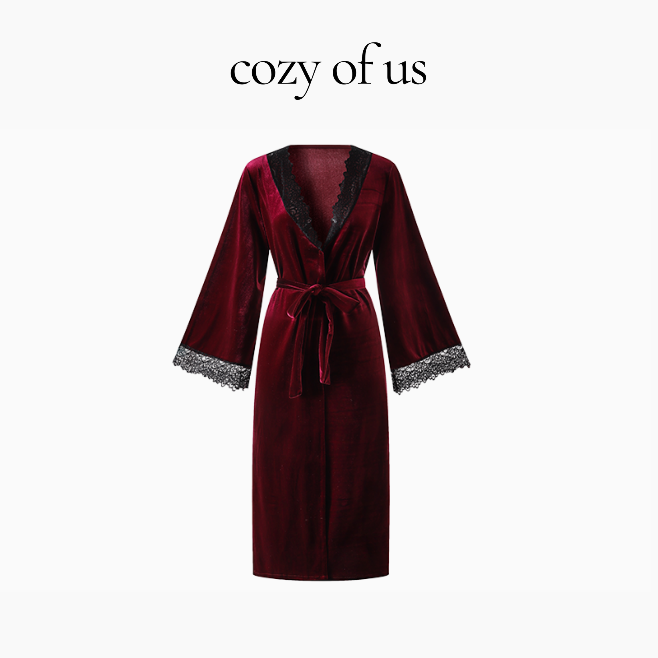 Fransız Stil Uzun Kadife Bornoz Gecelik/Sabahlık Set