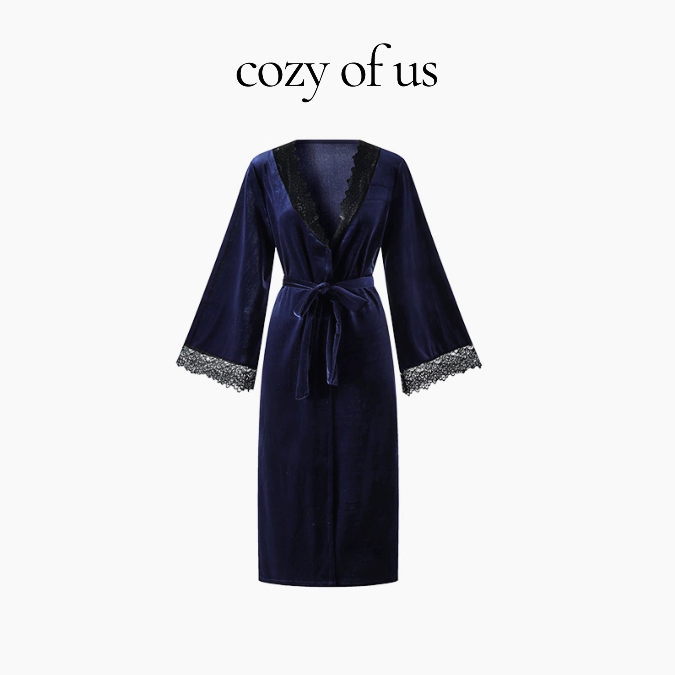 Fransız Stil Uzun Kadife Bornoz Gecelik/Sabahlık Set