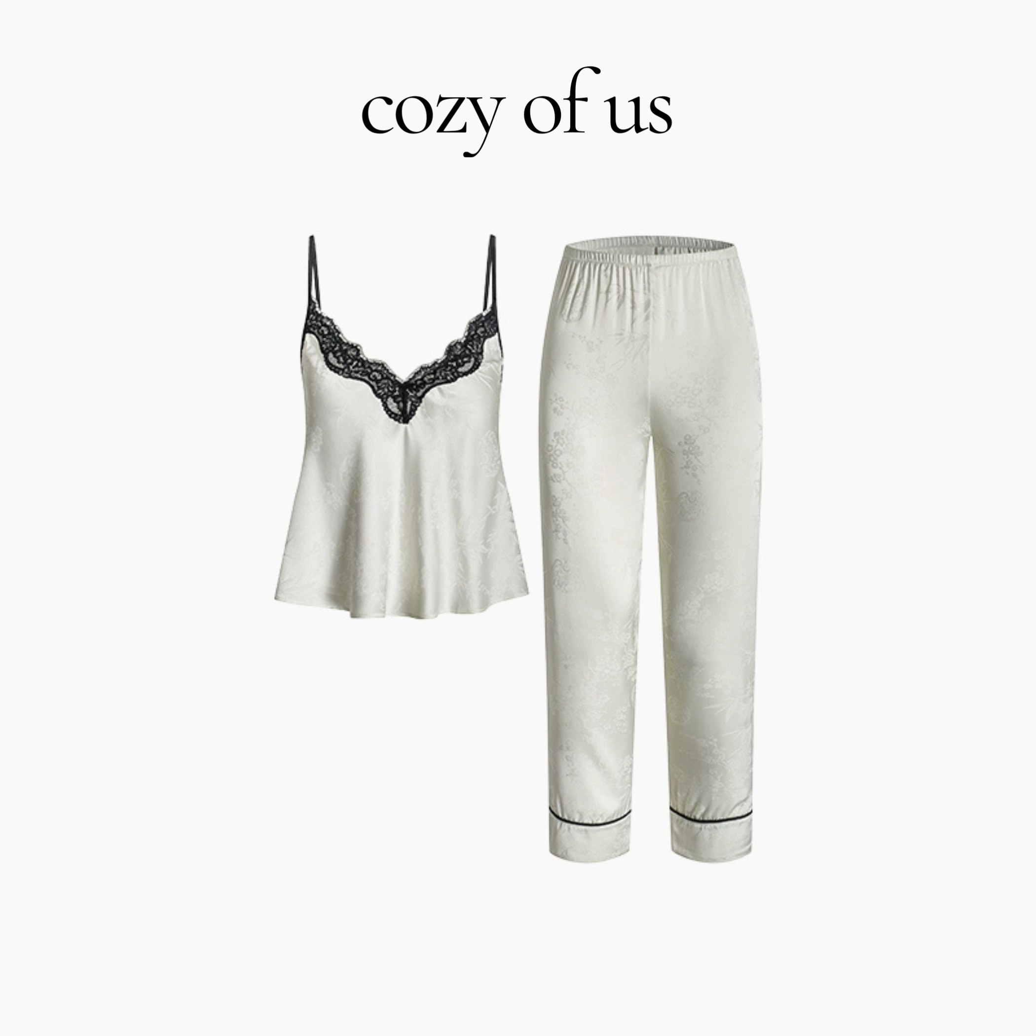 Fransız Stil V Yaka Retro Jakarlı Gecelik/Sabahlık Set