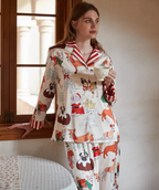 Noel Tasarım Koleksiyon Lüks Saten Pijama Takımı