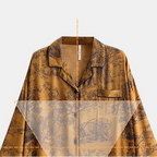 Hardal Antik Desenli Pijama Takımı