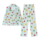 Geometric Candy Modal Pamuklu Pijama Takımı