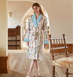 Maison Editorial Premium Satin Patterned Robe