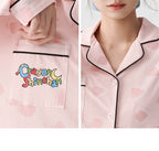 Pembe Karakter Desenli Modal Pamuklu Pijama Takımı