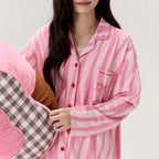 Pembe Pink Panther Pamuklu Modal Pijama Takımı