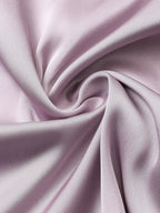 French New Style Satin Textured Pure Lace Nightgown/Morning Gown Set