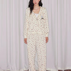 Kiraz Desenli Kapüşonlu Pijama Takımı