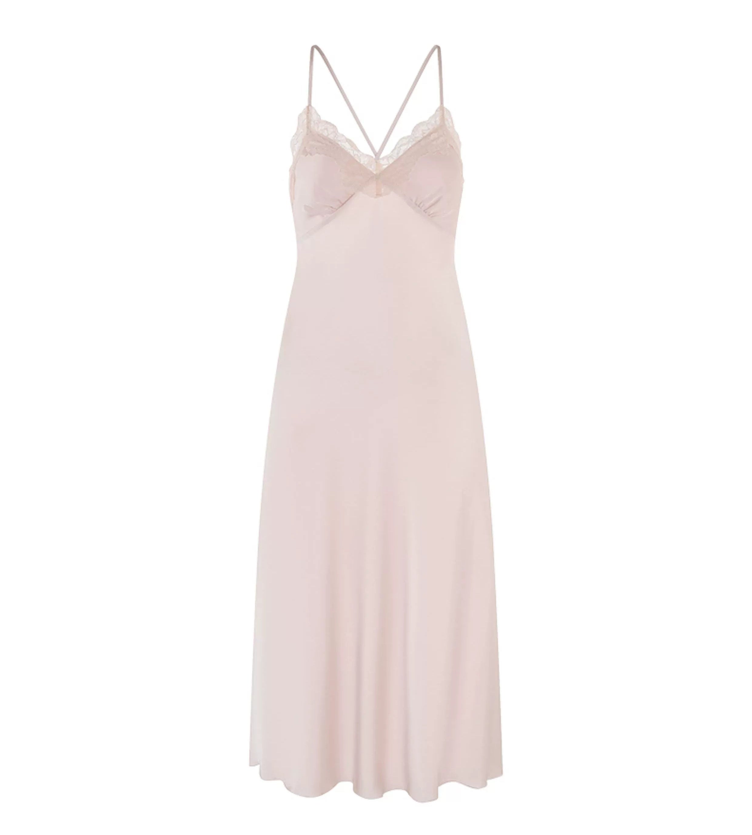 Fransız Yeni Stil Saten Dokulu Gecelik/Sabahlık Set