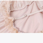 Fransız Yeni Stil Saten Dokulu Gecelik/Sabahlık Set