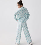 Mavi Karakter Desenli Modal Pamuklu Pijama Takımı