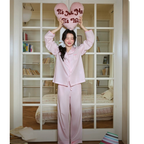 Pembe Çizgili Pamuklu Pijama Takımı