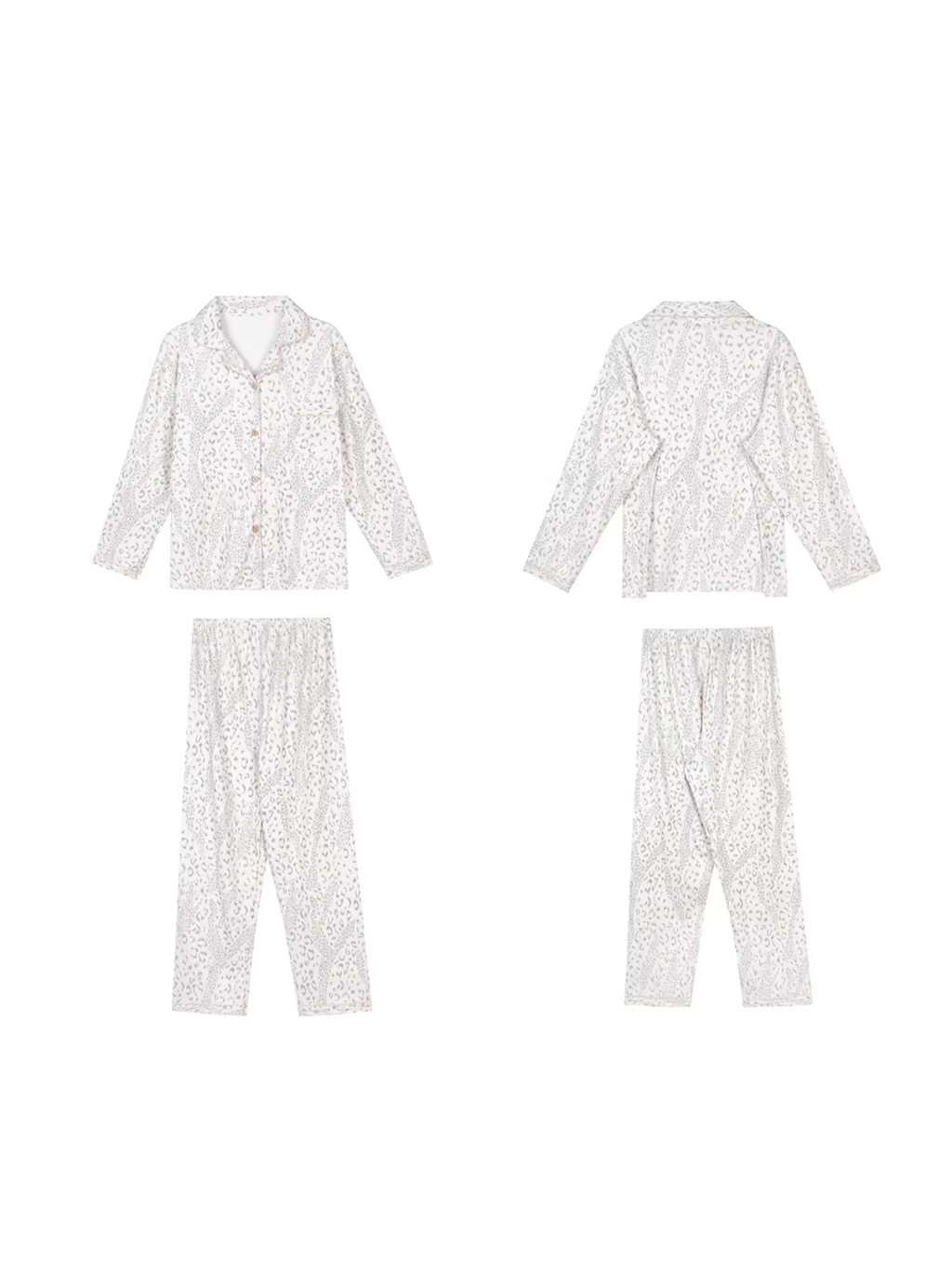 Leopar Desenli Kadın Pijama Takımı
