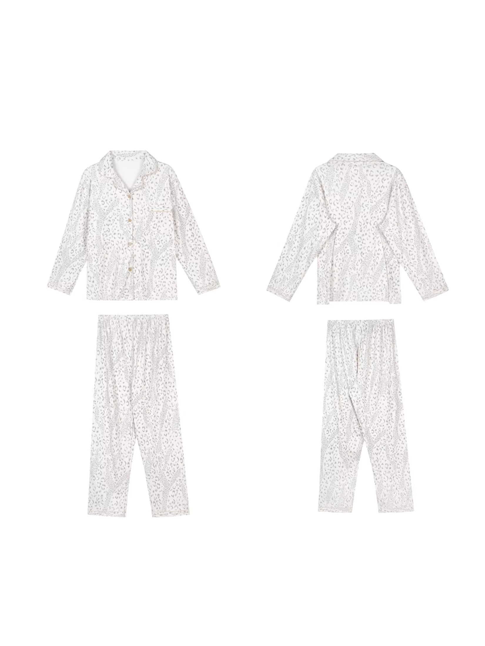 Leopar Desenli Kadın Pijama Takımı