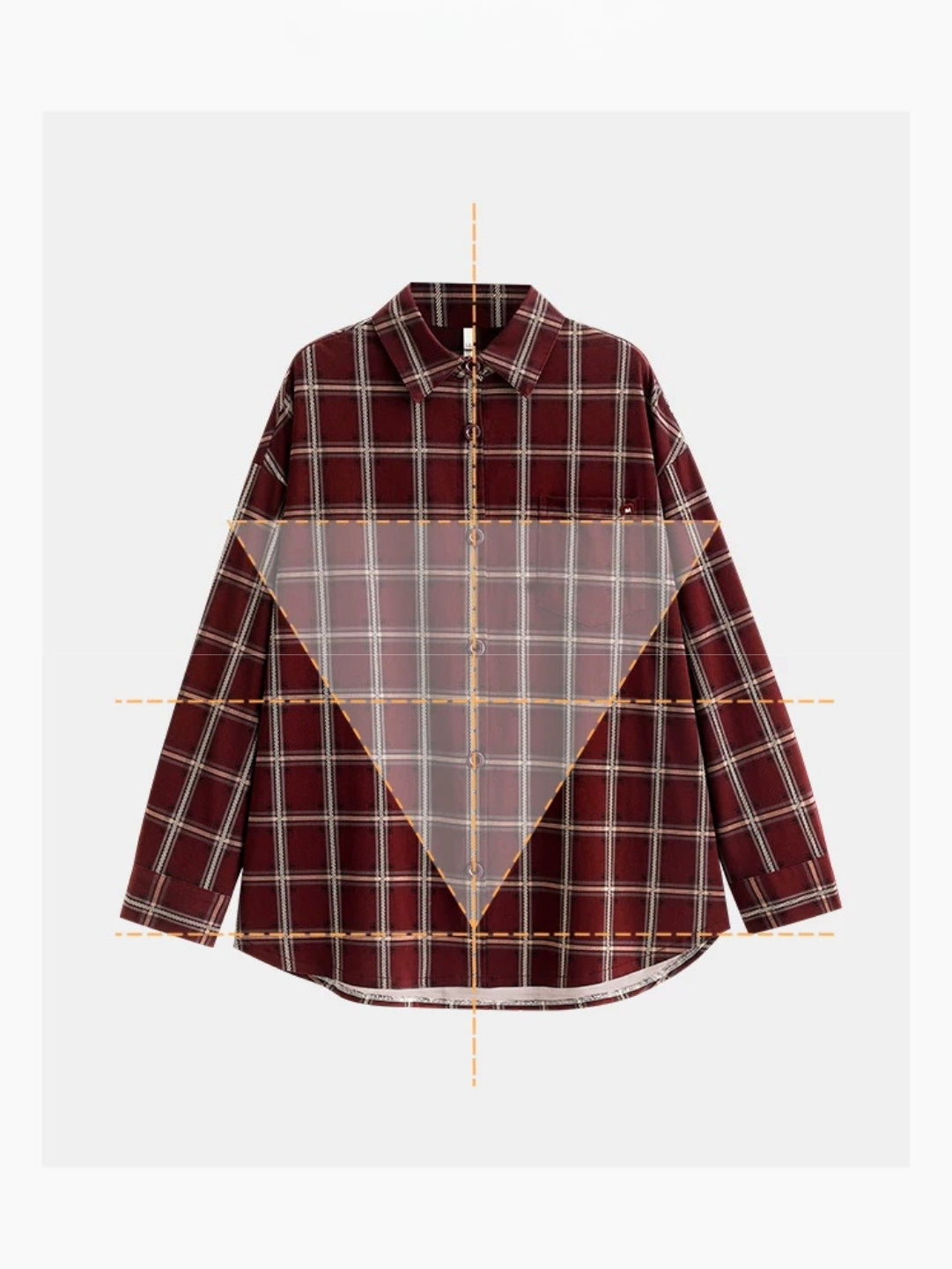 Bordo Ekose Desenli Pamuklu Pijama Takımı