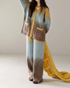 Gradyan Renkli Kalın Polar Pijama Takımı