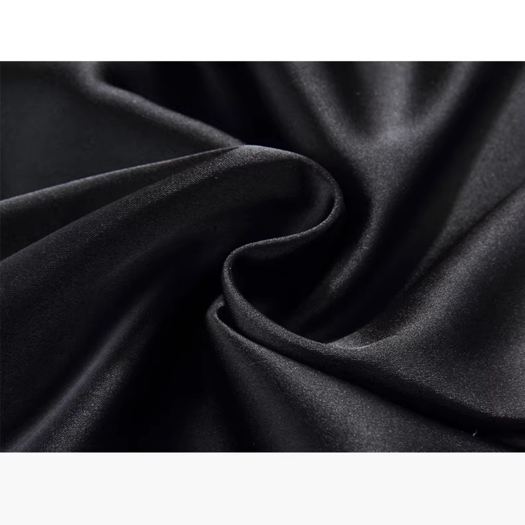 French Style Luxury Ice Silk Satin Textured Lace Nightgown/Robe Set