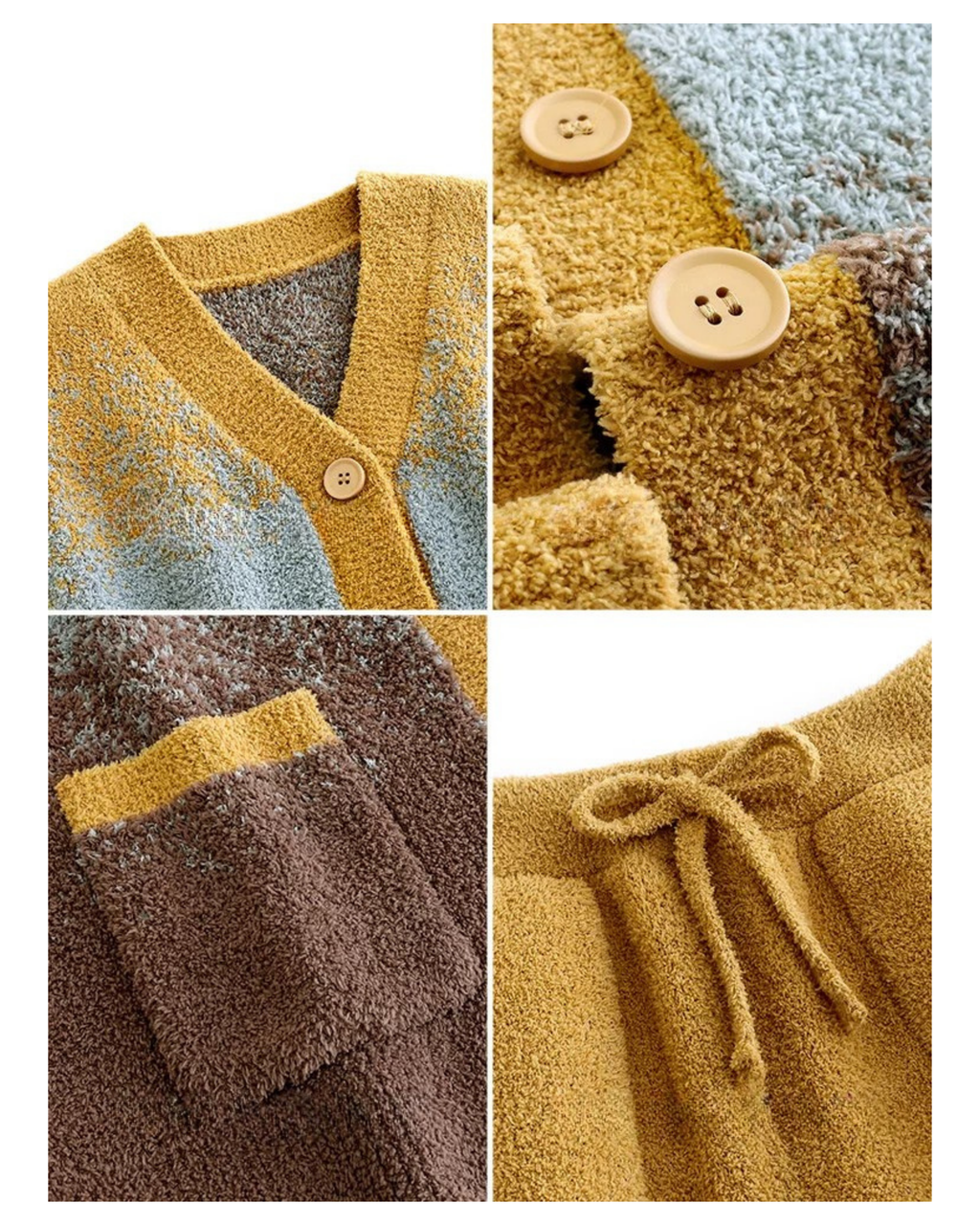 Gradyan Renkli Kalın Polar Pijama Takımı