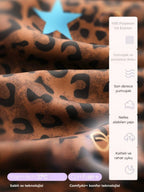 Disney Marie Leopar Desenli Saten Pijama Takımı