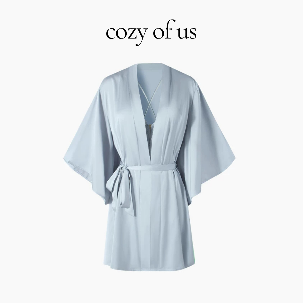 Fransız Stil Çapraz Askılı Saten Dokulu Dantel Detaylı Gecelik