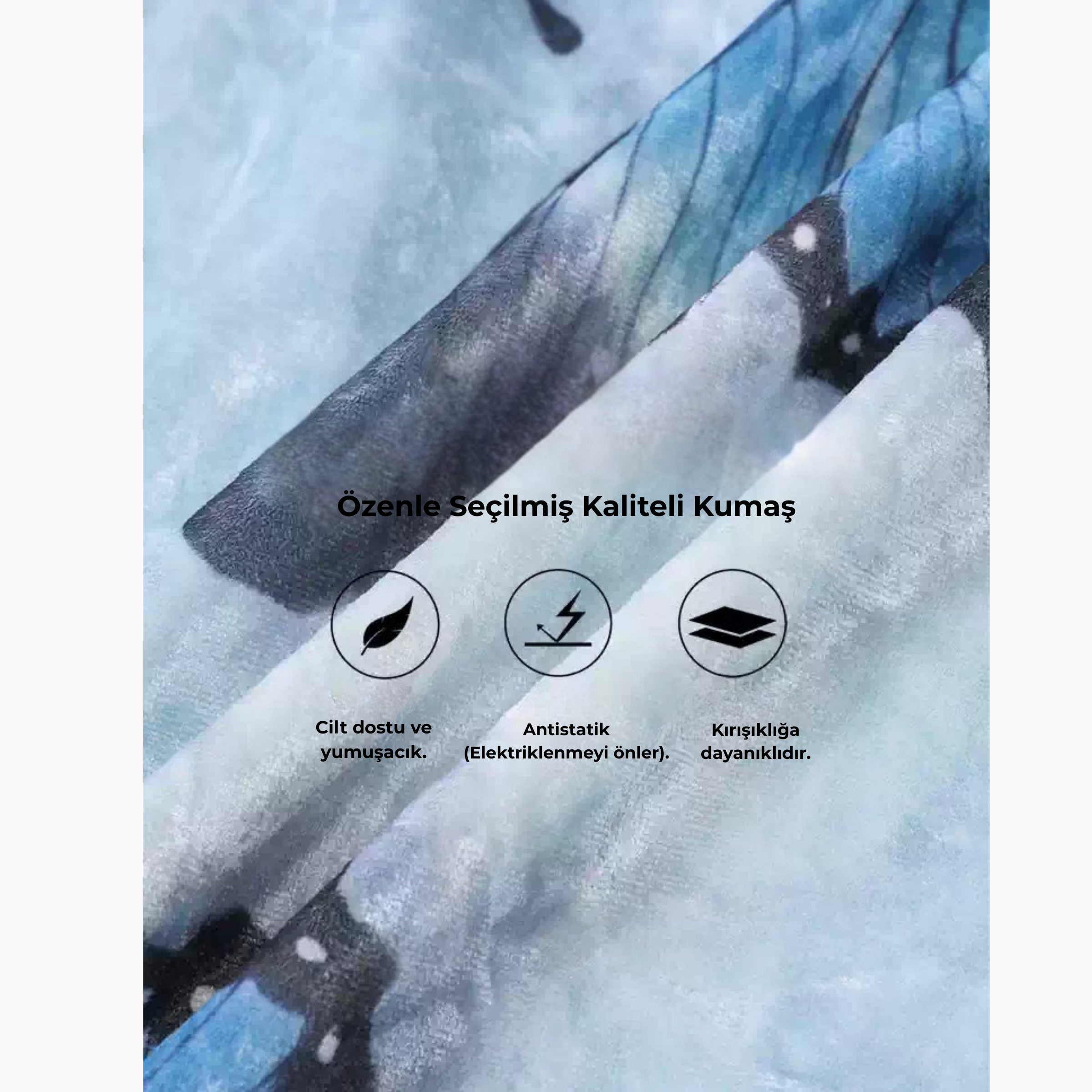 Fransız Stil Kelebek Desenli Kadife Dantel Detaylı Kadın Gecelik/Sabahlık Set