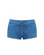 Denim Mavi Dokulu Kadın Bikini – Mix & Match Set
