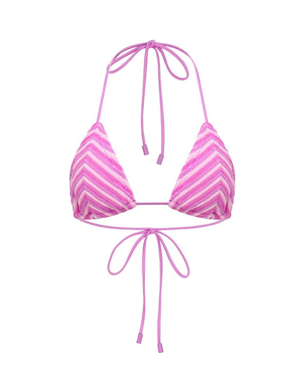 Pembe Çizgili Dokulu Kadın Bikini Takımı – Mix & Match Set