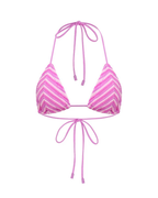 Pembe Çizgili Dokulu Kadın Bikini Takımı – Mix & Match Set