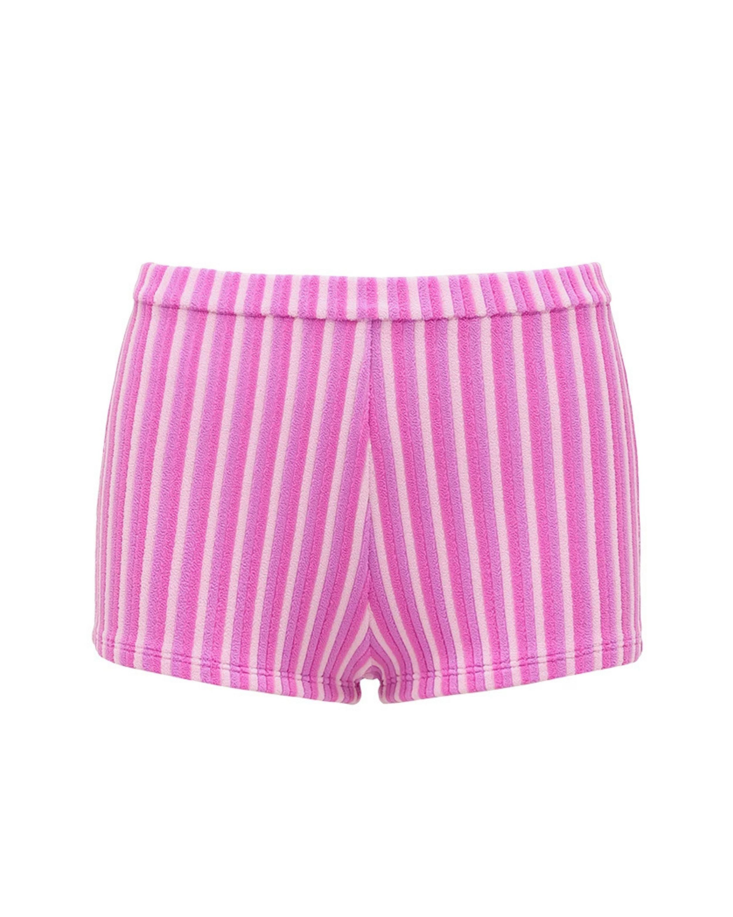 Pembe Çizgili Dokulu Kadın Bikini Takımı – Mix & Match Set