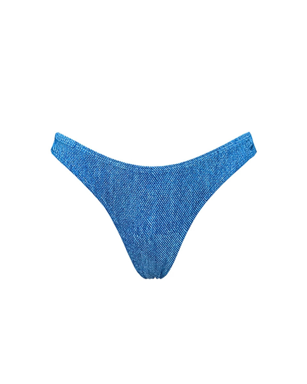 Denim Mavi Dokulu Kadın Bikini – Mix & Match Set