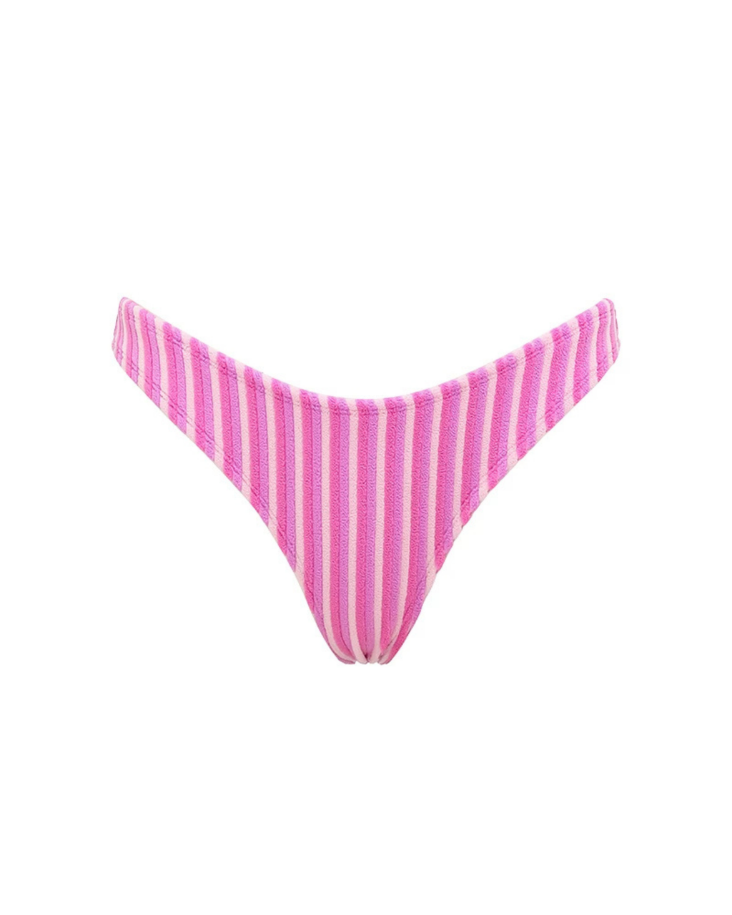 Pembe Çizgili Dokulu Kadın Bikini Takımı – Mix & Match Set