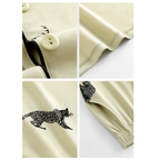 Yeşil Leopar Figürlü Pamuklu Pijama Takımı